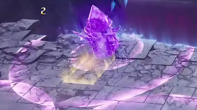 Crystal explosion radius