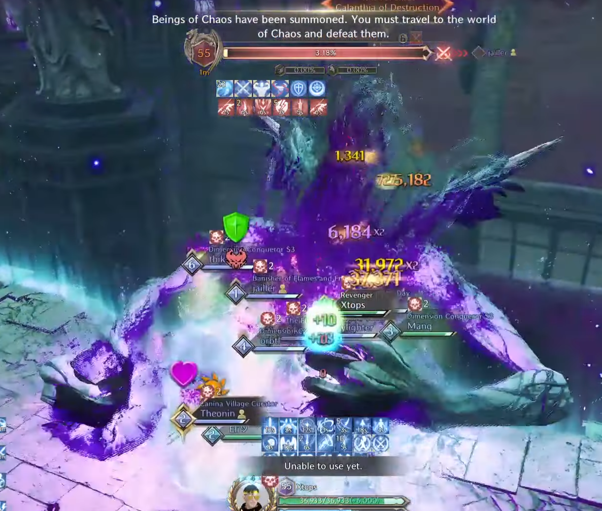 Enrage slam mechanic