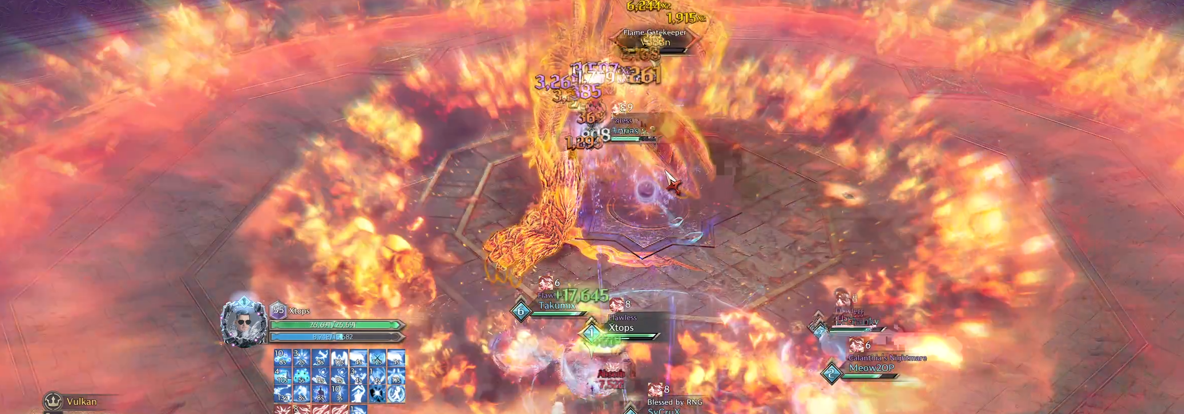 Fire Donuts Pattern 2